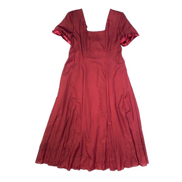 Bill Levkoff Dresses & Skirts - Burgundy Wine Formal Short Sleeve Maxi Floor Length Dress